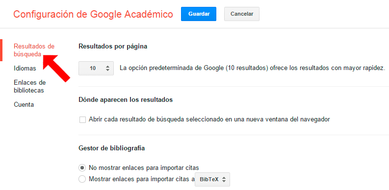 Resultado de imagen para google academico screenshots