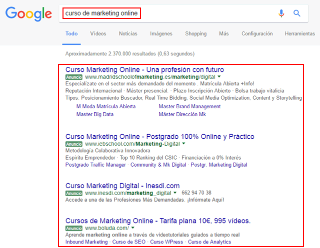 publicidad buscador google