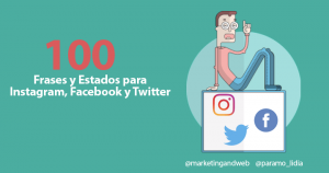 100 Frases y Estados para Instagram, Facebook y Twitter